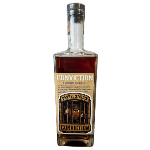 Conviction x Barrel Station 6 Year Old Single Barrel Straight Bourbon Whiskey 750ml