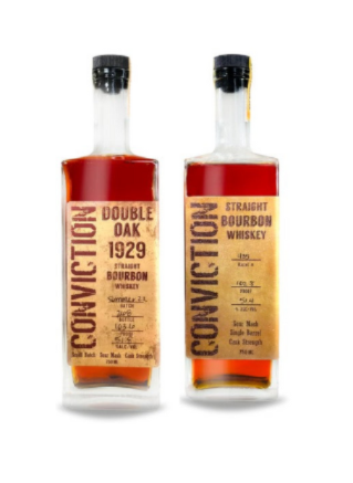 Conviction Straight Bourbon Whiskey & 1929 Double Oak 2 Pack Bundle 750ml