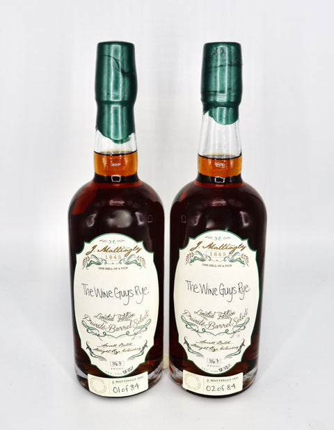 J. Mattingly 1845 Bourbon "The Wine Guys Rye"